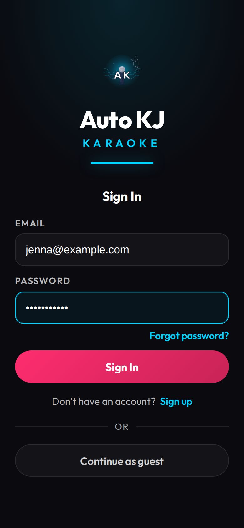 Sign in